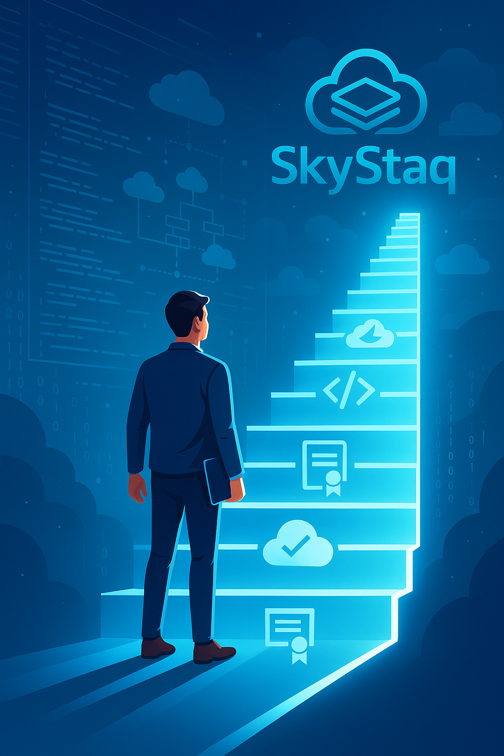 Team collaborating, representing SkyStaq's approach